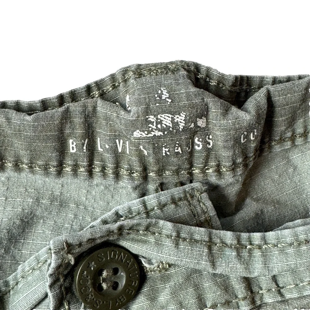 Levis Cargo Shorts Camo Men's 42 Rip Stop Woodland Utility Workwear Casual Faded